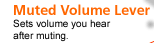 Muted-Volume Lever